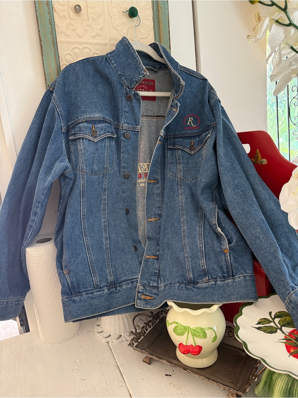 Riviera Hotel & Casino Embroidered Denim Jacket - Blue - Picture 7 of 9
